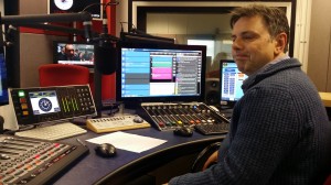 The 'All New' studio at BBC Radio Suffolk, modelled here by Mark Matthews!!