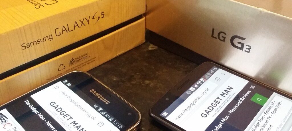 Samsung Galaxy S5 and LG G3