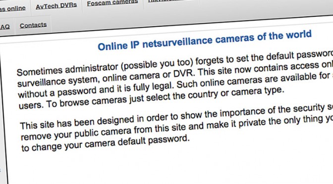 The Gadget Man – Are these really breached webcam and baby monitor’s or simply webcams that need a password?