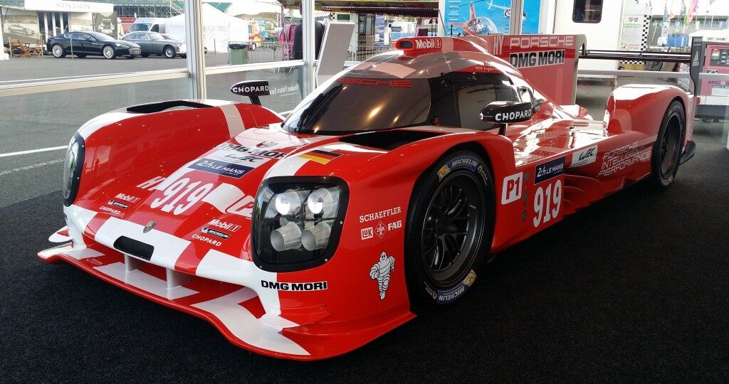 Porsche 919 LMP1 at Silverstone with Mark Webber