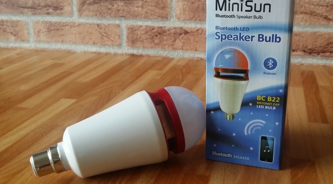 MiniSun Bluetooth LED Colour Changing Speaker Bulb