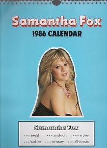 Sam Fox 1986 Calendar, popular in the 80's