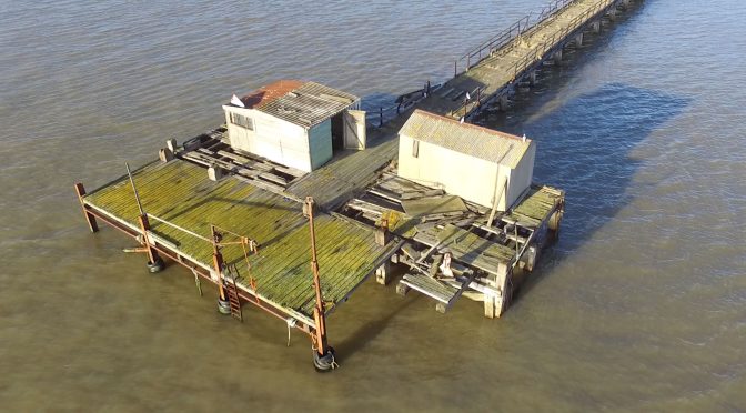 Drone footage offers new views of Shotley pier as group receives £100,000 Co-operatives UK funding – News – East Anglian Daily Times