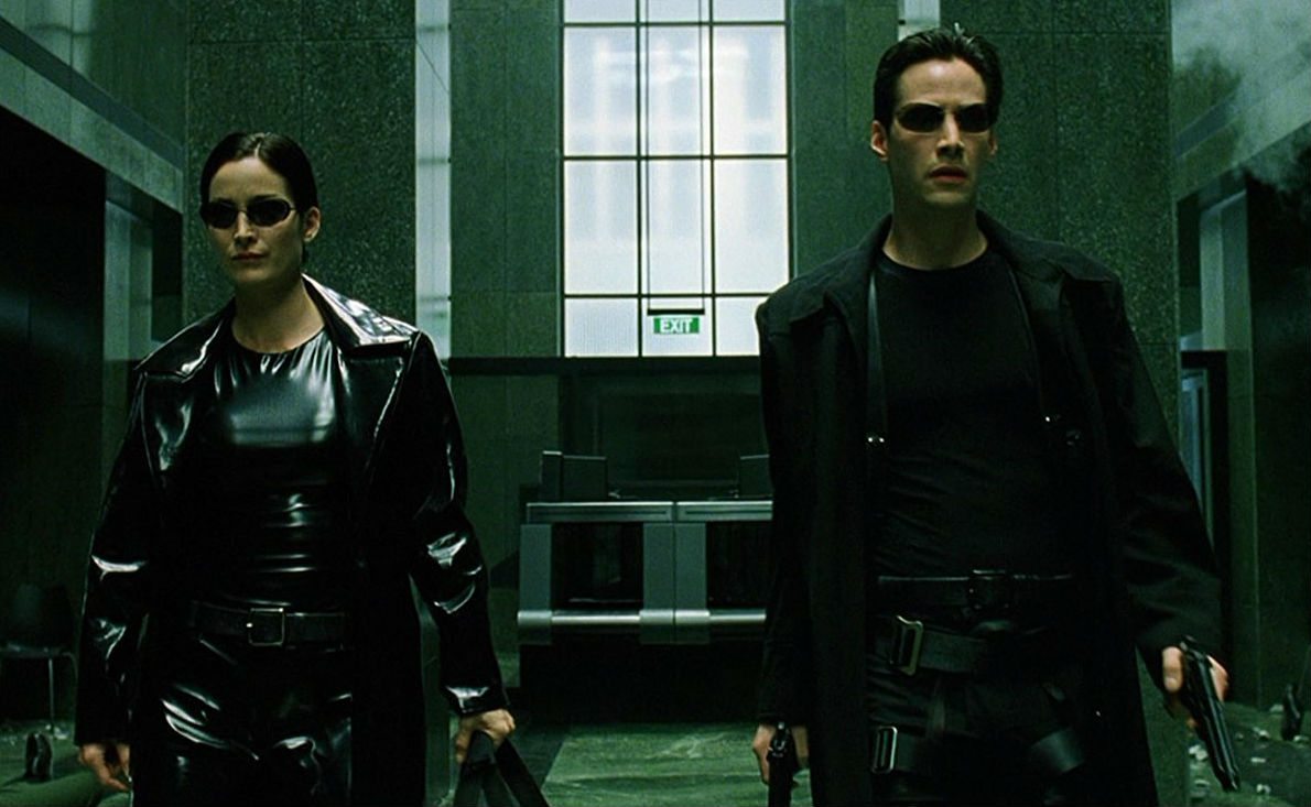 Trinity and Neo from The Matrix