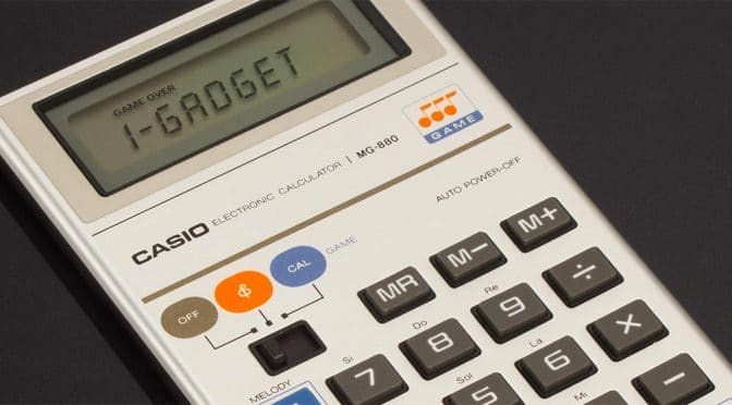 Casio MG-880 Calculator with Music and Invaders Game