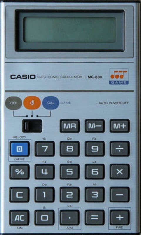 The Casio MG-880 Pocket Calculator