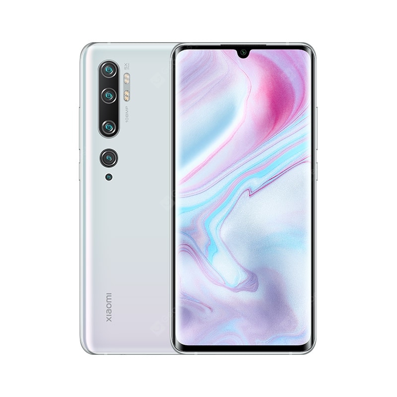 Xiaomi Mi Note 10 (CC9 Pro) 108MP Penta Camera Phone Global Version - White