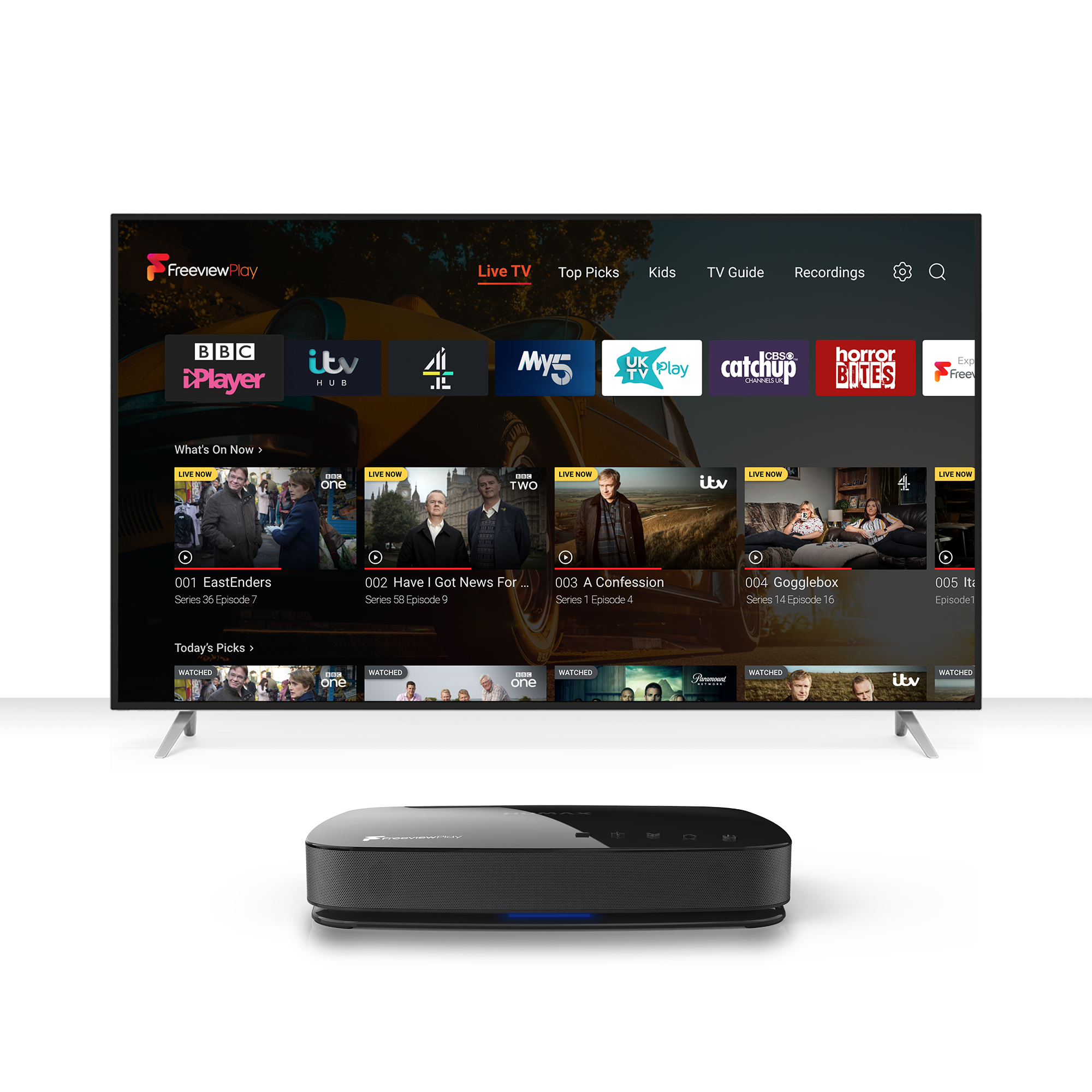 Humax AURA Freeview Play home_whitebkg