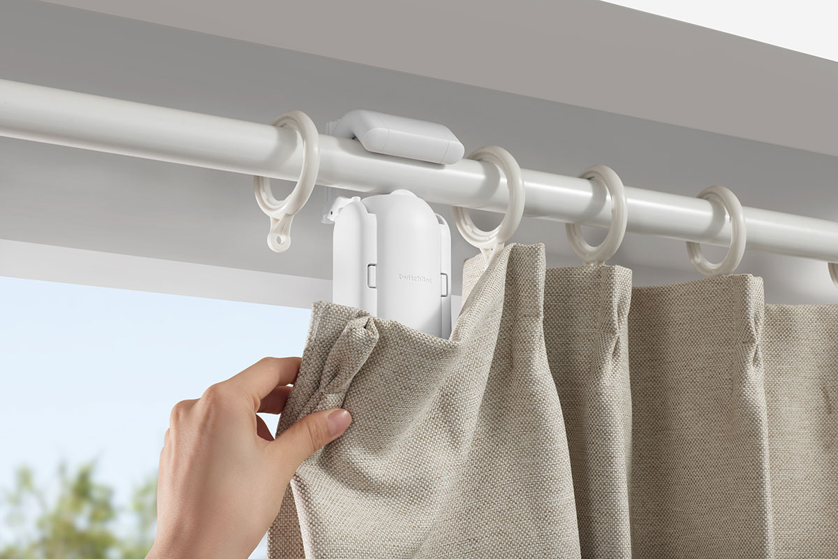 SwitchBot can be installed onto a range of curtain rails
