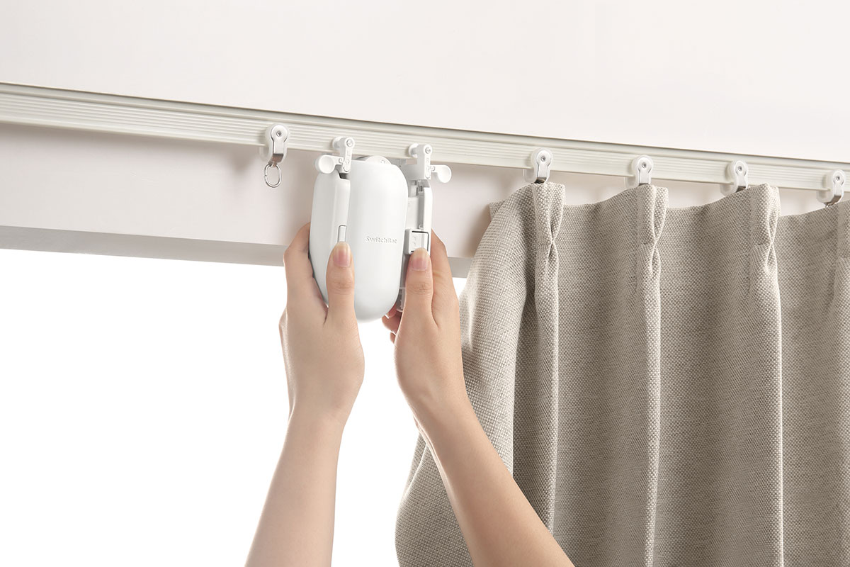 SwitchBot can be installed onto a range of curtain rails