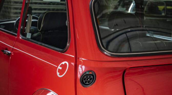 Recharged and electrifying: the classic Mini launches into the future