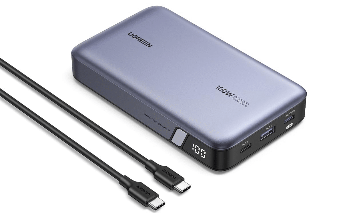 UGREEN launches the Nexode 100W 20000mAh, a 3-Port USB C, 65W Rapid Recharge Portable Charger