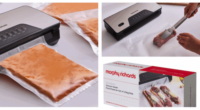 Morphy Richards Launches Cordless Vacuum Sealer  plus More! – The New Must-Have for Batch Cooking Fans