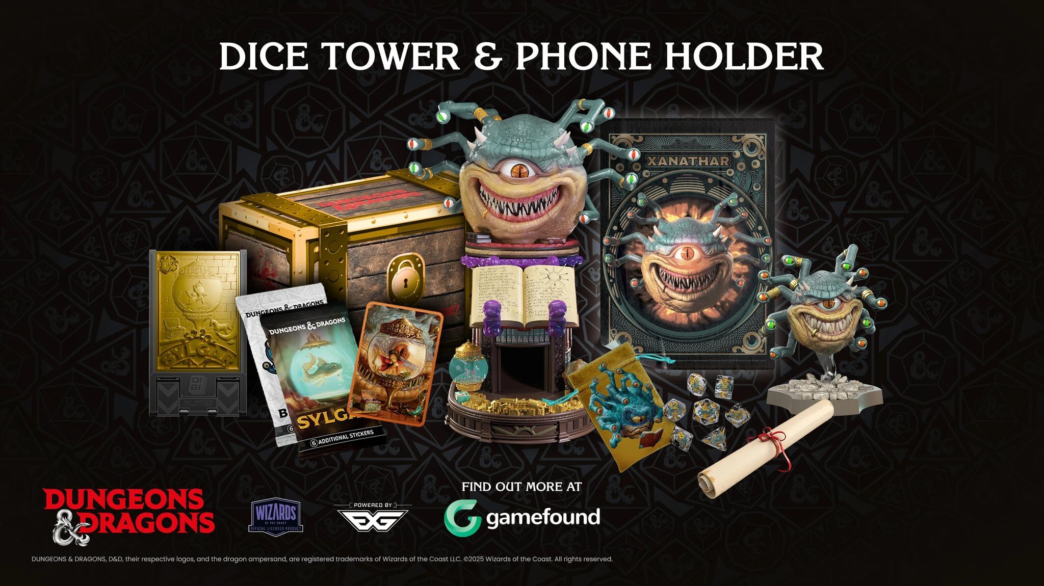 EXG Pro Launches Xanathar Cable Guy on Gamefound and It Is Gloriously On Brand for Dungeons & Dragons Fans