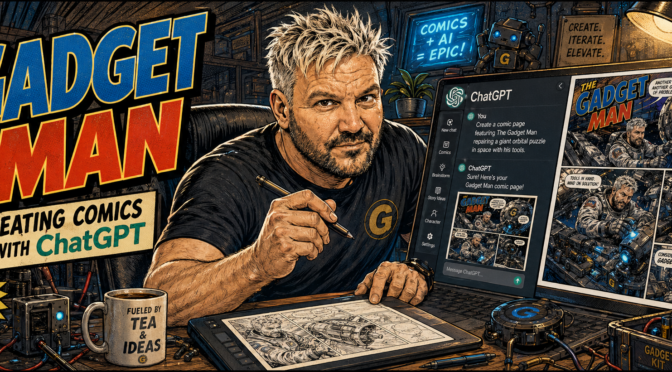 I created my own awesome comic strip using ChatGPT