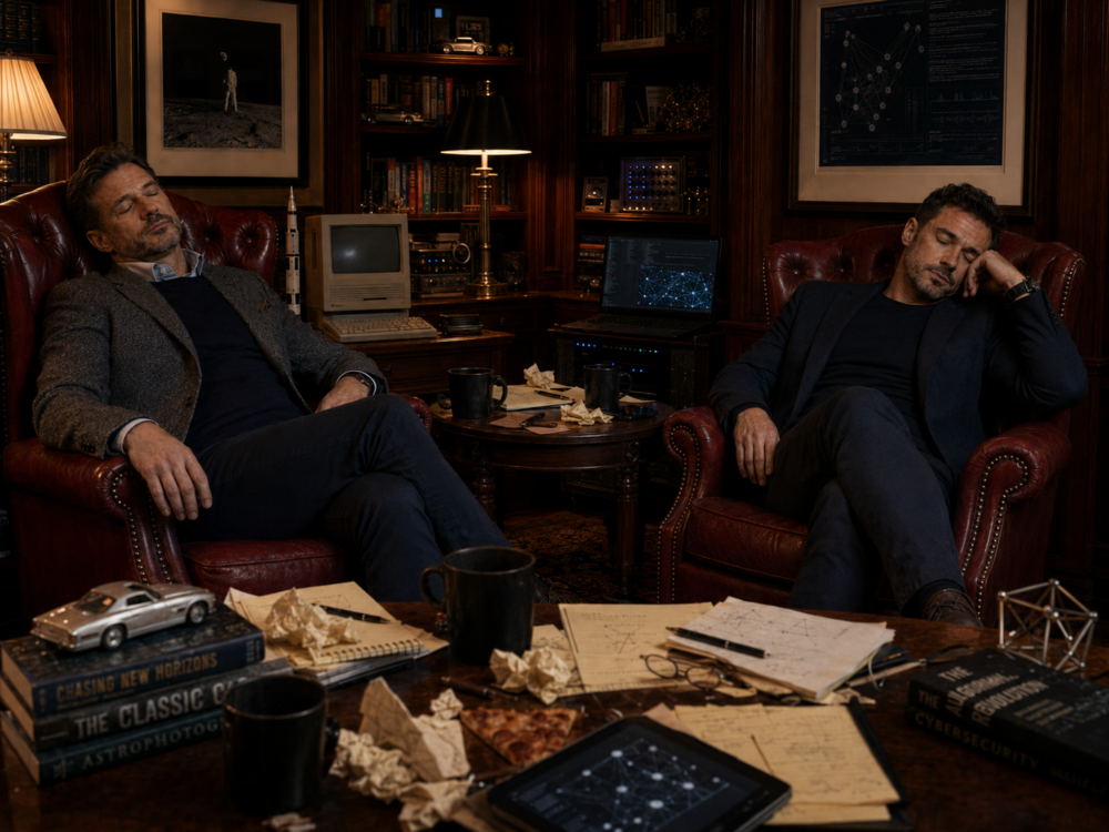 Just like us, George and Lewis get tired and need a bit of down time.